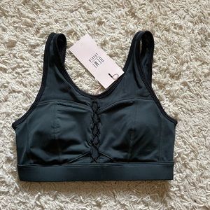 Fabletics x Demi Lavato laced up sports bra